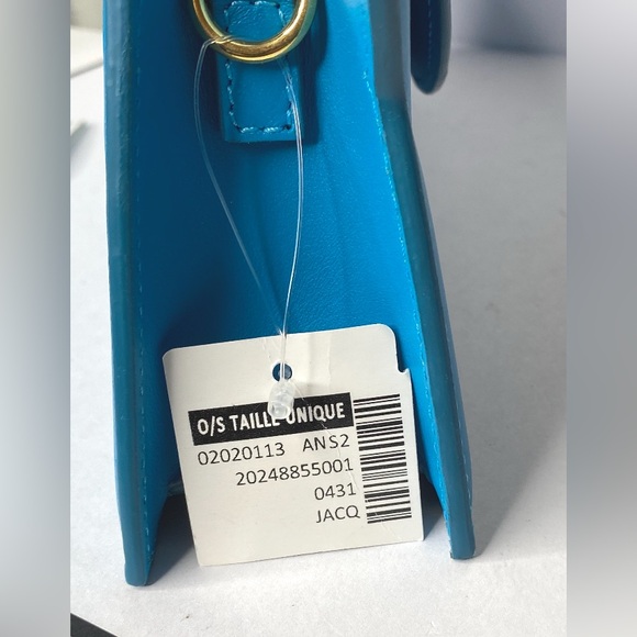 Jacquemus Le Grand Rond (LARGE ROUND) Blue Leather Bag NWT & Authentic - Picture 11 of 17